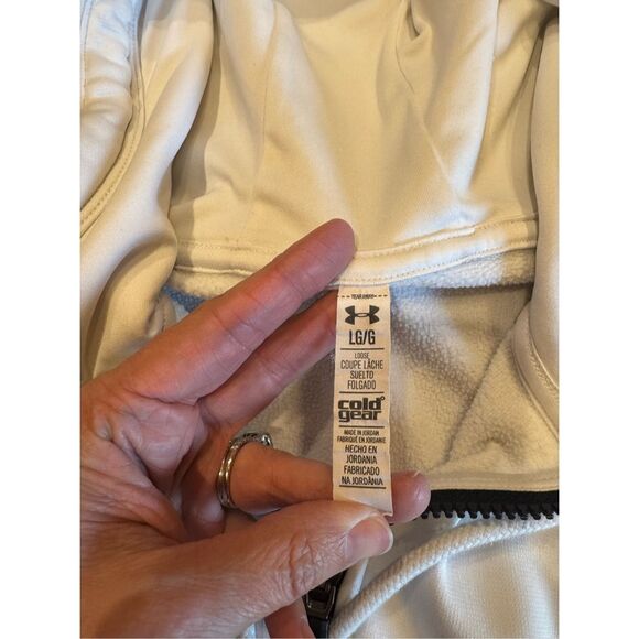 Under Armour White Sleeveless Hoodie Tank Top - Picture 3 of 7